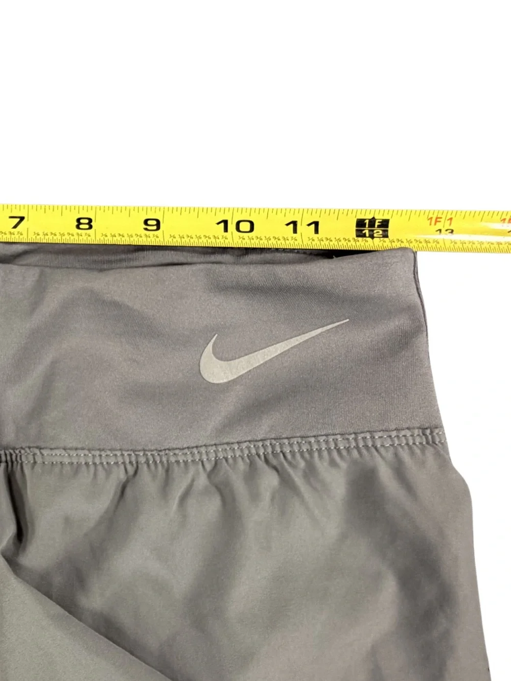 Nike Women's Light Gray Athletic Running Shorts with Perforated Detail Size XS - Picture 9 of 9